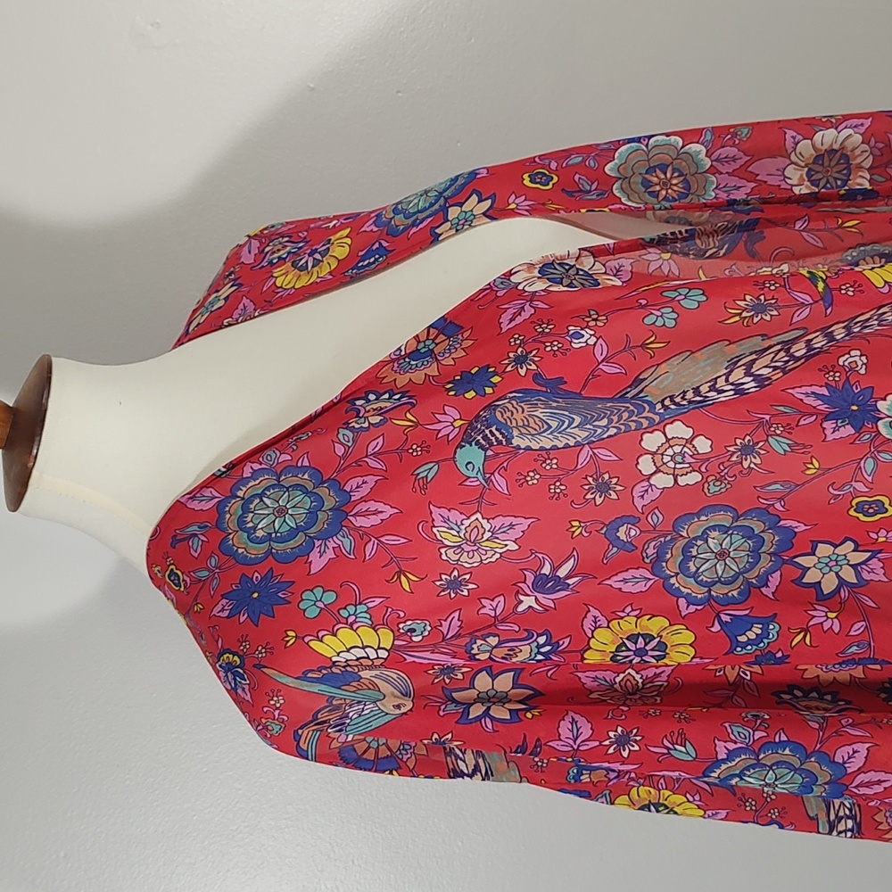 Top: Floral Kimono Ruana Wrap